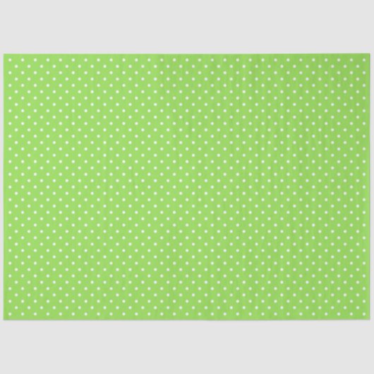 Green With White Polka Dots 薄葉紙 (正面)