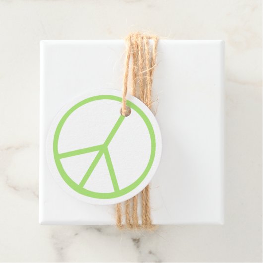 Green World Peace Sign Groovy Love Symbol フェイバータグ (インサイチュ)