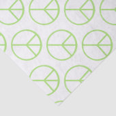 Green World Peace Sign Groovy Love Symbol 薄葉紙 (詳細)