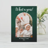Green Year in Review写真コラージュ数々のクリスマス 案内状 (スタンド正面)