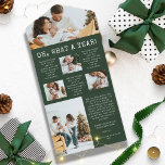 Green Year In Review 3つ折カード オールインワン招待状<br><div class="desc">『レビュー大切三折カードのグリーンイヤー』で一年の中で最も大切に。 白いはっきりした文字、"ああ、何の年書"は、ヴィンテージタイプライターのフォントで、豊かな森の緑の背景にあなたの家族の写真と完璧にお気に入りのペア。特別なメッセージをパーソナライズされた追加して、このカードを一意に自分のものにする。大切な思い出の喜びを、一度に1枚ずつ。</div>