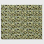 Green Yellow Alligator Crocodile Dragon Leather ラッピングペーパー (フラット)