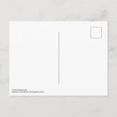 Green Yellow Botanical Abstract Postcard ポストカード (裏面)