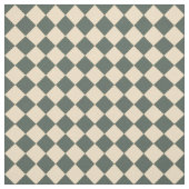 Green Yellow Checker Diamond Pattern ファブリック (見本)