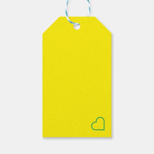 Green, yellow colour, for you ギフトタグ (裏面)