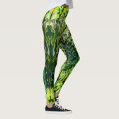  Green Yellow Fractal Art Leggings レギンス (右)
