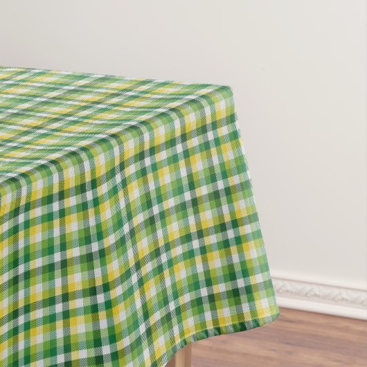 Green/Yellow Plaid テーブルクロス (インサイチュ)