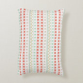 Green-Yellow-Red Pixel knit Pattern アクセントクッション (裏面(縦))