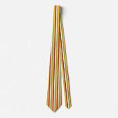 Green Yellow Red Stripes ネクタイ (正面)