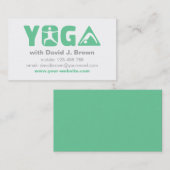 Green Yogaモダン名刺 名刺 (正面/裏面)