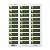 Green Your Pet's Photo Custom Return Address Label ラベル (フルシート)