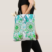 Green Zodiac Astrological Signs  on a Tote Bag トートバッグ (クローズアップ)