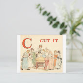 Greenaway、Kateアルファベット文字C ポストカード (スタンド正面)