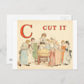 Greenaway、Kateアルファベット文字C ポストカード (正面/裏面)