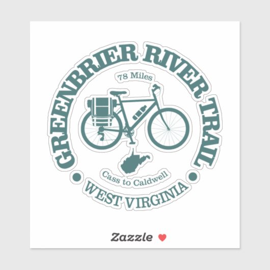 Greenbrier River Trail (cycling) シール (シート)