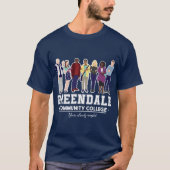 Greendale Community College retro Tシャツ (正面)