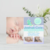 GreenDragon写真誕生のお知らせ 案内状 (スタンド正面)