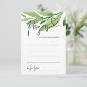 Greener Neutral Baby Shawerゲーム祈りの言葉カードハート エンクロージャーカード (スタンド正面)