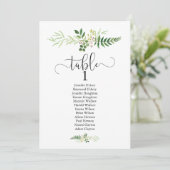 greeneryと結婚scriptを使用したテーブモダンル計画 招待状 (スタンド正面)