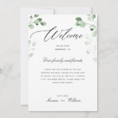 Greeneryのタイムラ結婚インプログラムとウェルカムセンター 招待状 (裏面)