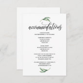 Greeneryのモダン宿泊カー結婚ドv1 エンクロージャーカード (正面/裏面)