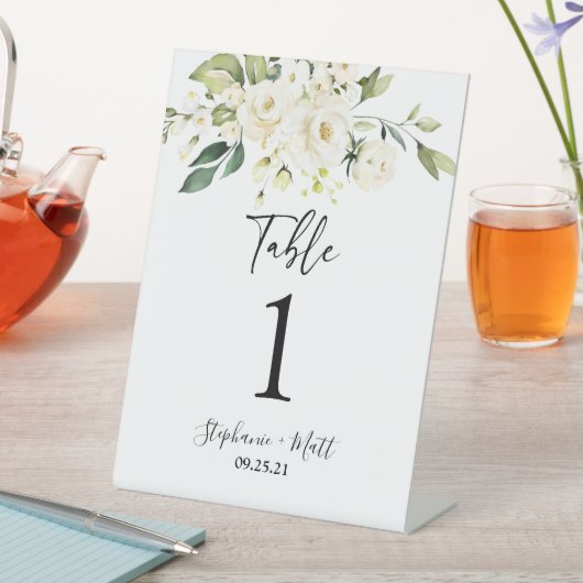 Greeneryの結婚テーブル番号台座記号 台座サイン (インサイチュ)