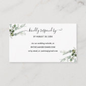 Greeneryの結婚WebサイトオンラインRSVP エンクロージャーカード (正面)