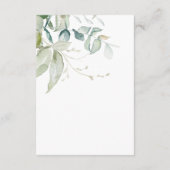 greeneryエレガントの結婚ゲスト情報詳細 エンクロージャーカード (裏面)