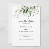 greeneryエレガント招待を保存 招待状 (正面)