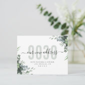 Greeneryスクリプト新しいアドレス引っ越しましたの移動 案内ポストカード (スタンド正面)