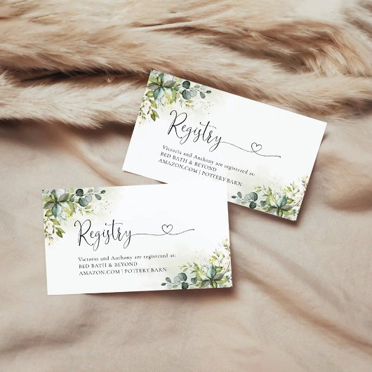 Greeneryレジストリエンクロージャカード エンクロージャーカード