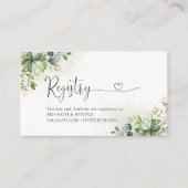 Greeneryレジストリエンクロージャカード エンクロージャーカード (正面)