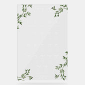 Greenery | 結婚式 座席表 アクリルサイン (正面)