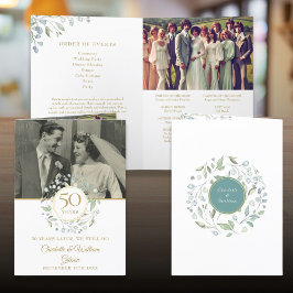 Greenery 2写真50周年結婚パーティー プログラム