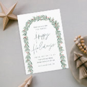 Greenery Arch モダン Script Business シーズンカード