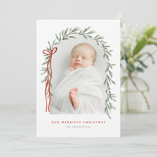 Greenery Arch & Bowスクリプエレガントトの写数々の真 シーズンカード (スタンド正面)