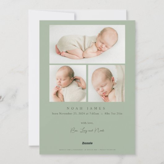 Greenery Arch & Bowスクリプエレガントトの写数々の真 シーズンカード (裏面)