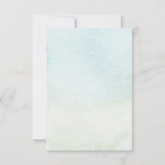 Greenery Baby Shawer Book Request Enclosure Card 招待状 (裏面)