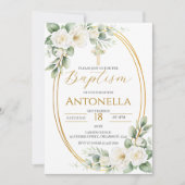 Greenery Baptism Invitation 招待状 (正面)