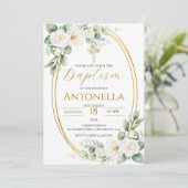 Greenery Baptism Invitation 招待状 (スタンド正面)