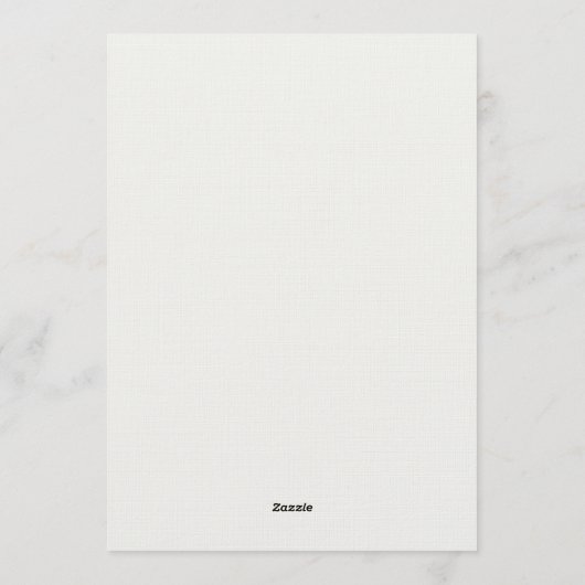 Greenery Bear Baby Shower 招待状 (裏面)