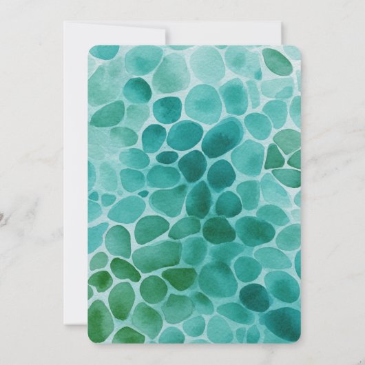 Greenery Border Bridal Shower Invitation 招待状 (裏面)