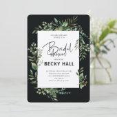 Greenery Border Bridal Shower Invitation 招待状 (スタンド正面)