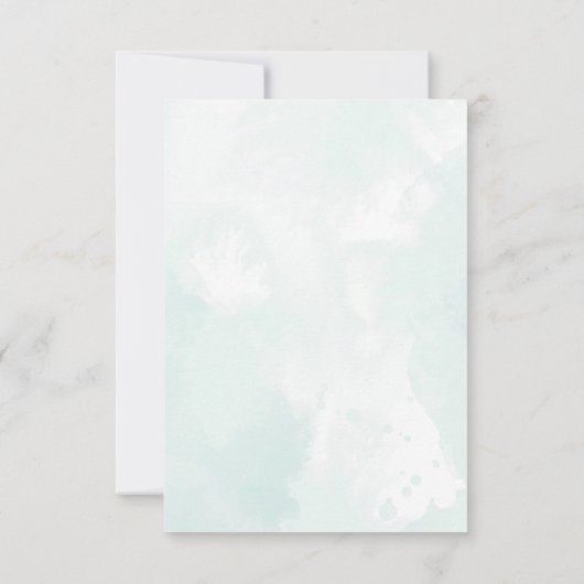 Greenery Branches RSVP Card 案内状 (裏面)