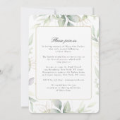 Greenery "Celebration of Life" Photo Funeral   招待状 (裏面)