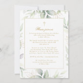 Greenery "Celebration of Life" Photo Funeral   招待状 (裏面)