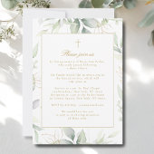 Greenery "Celebration of Life" Photo Funeral   招待状