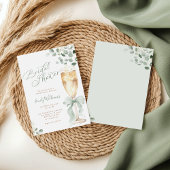 Greenery Champagne Bridal Shower 招待状