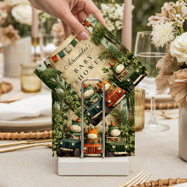 Greenery Dino Baby Shower スタンダードカクテルナプキン