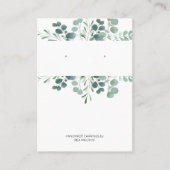 Greenery Earring Display Holder Card 名刺 (正面)